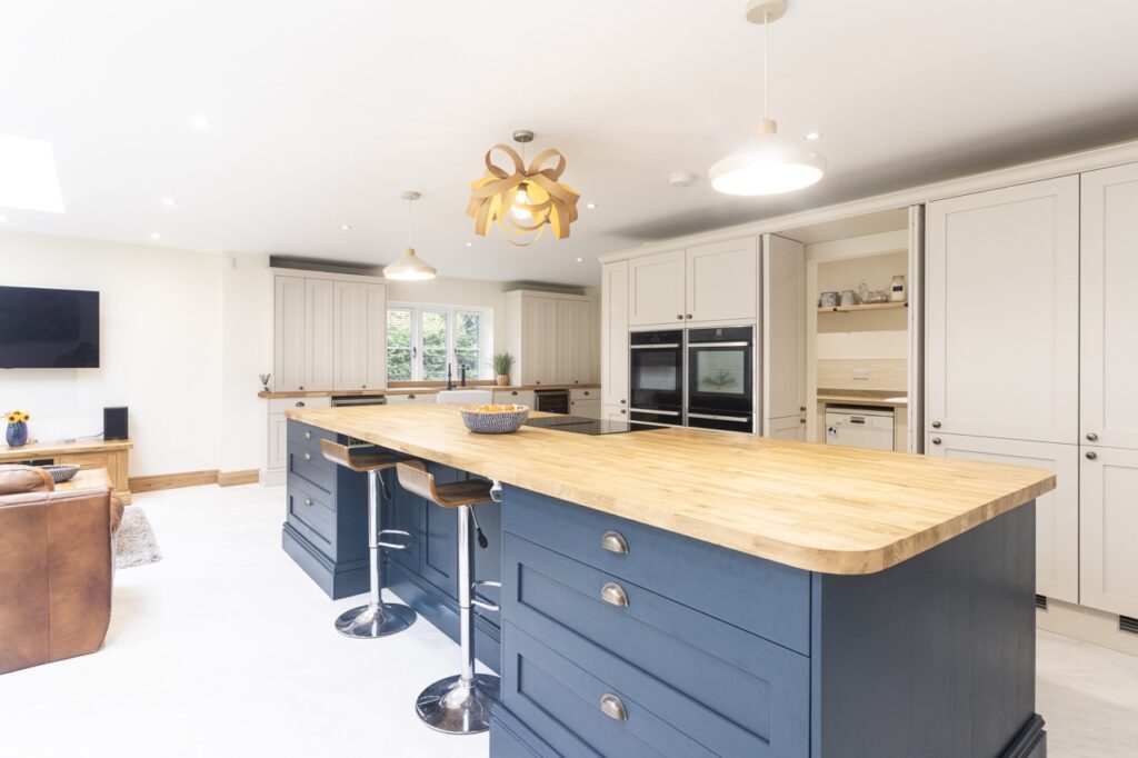 wooden counter kitchen
