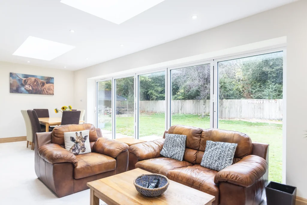 open pan living area