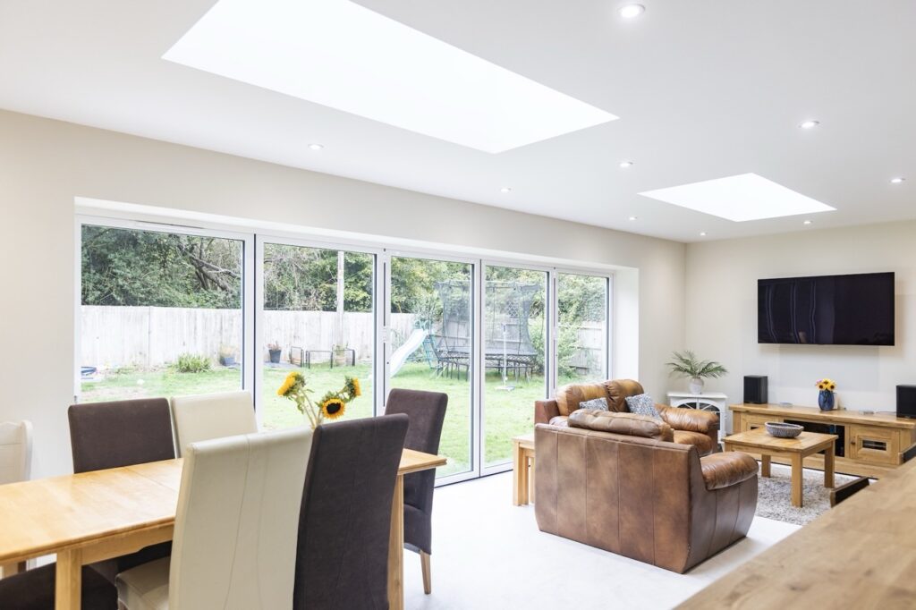 interior extension closed bifold doors