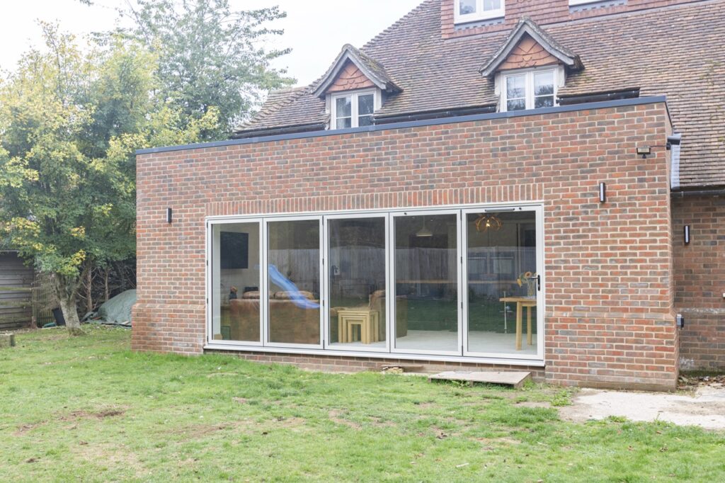 brick extension with bifolds