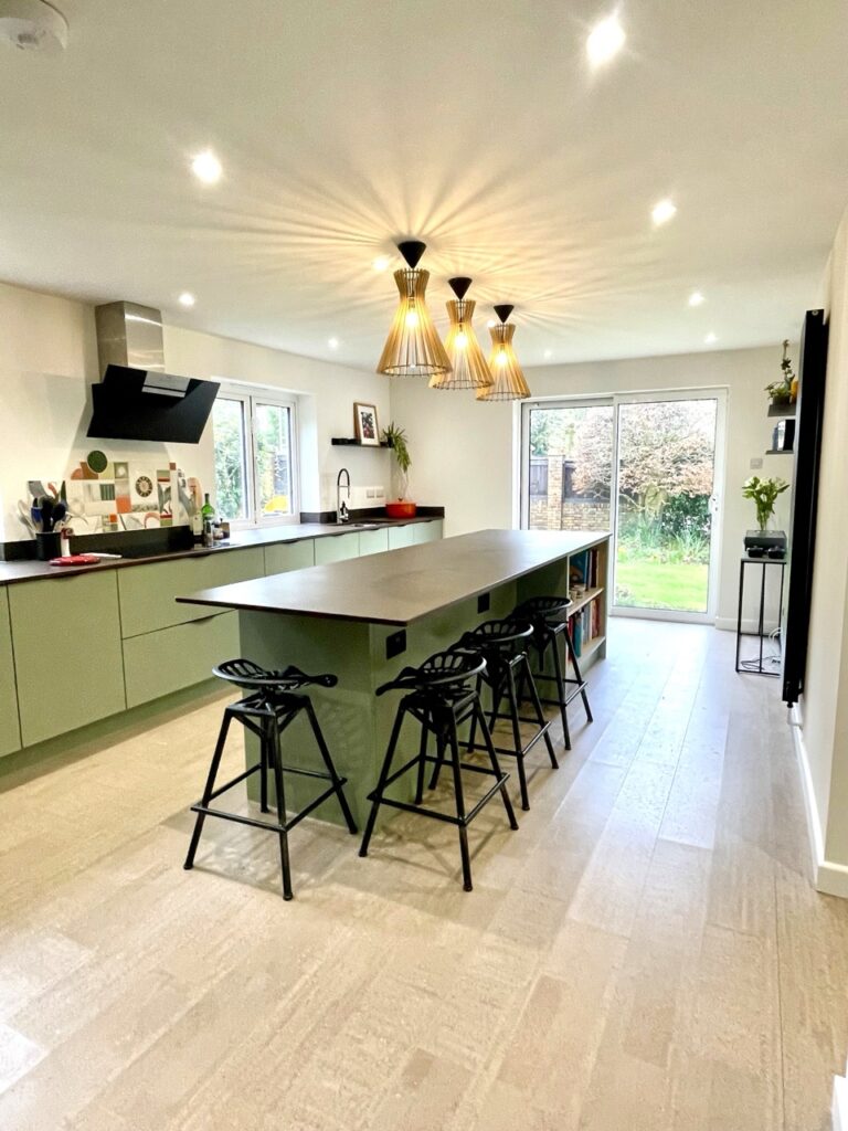 sage kitchen island