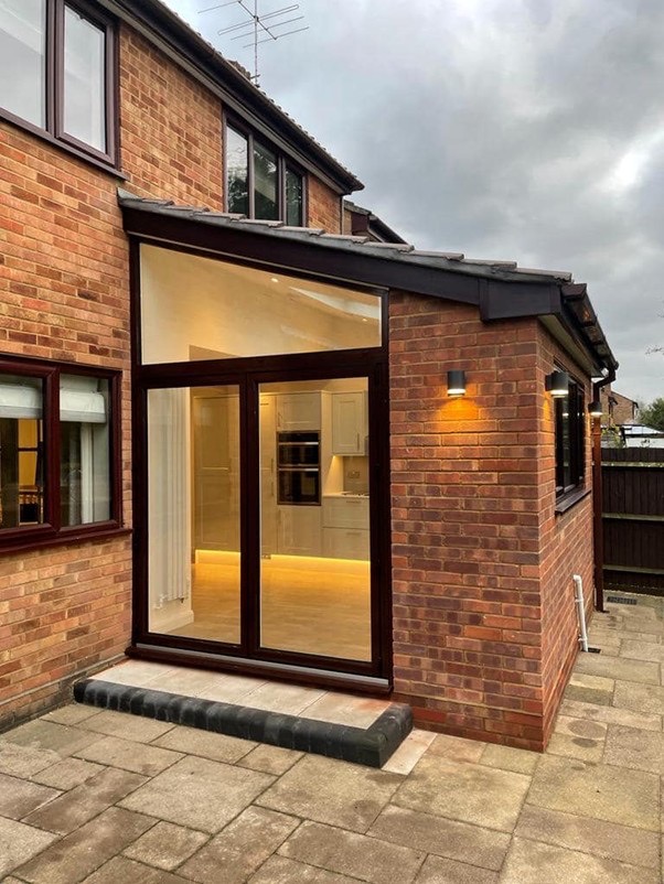 lean-to kitchen extension