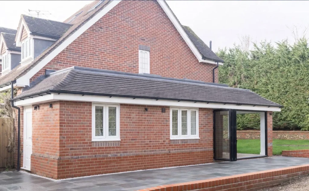 side extension with bifolds