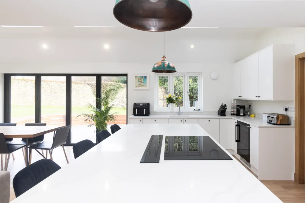 kitchen with skylights