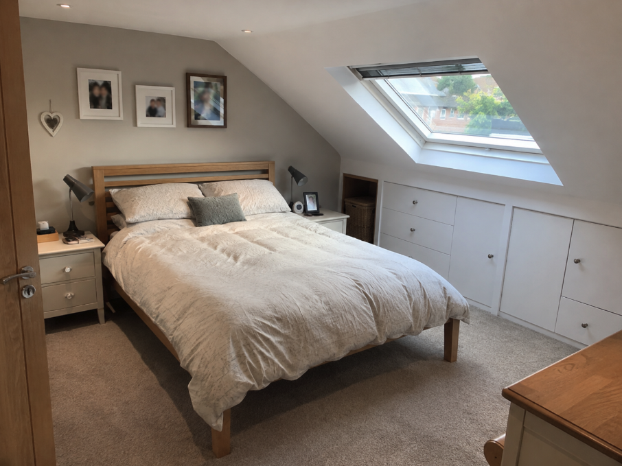 loft conversion bedroom in Hampshire
