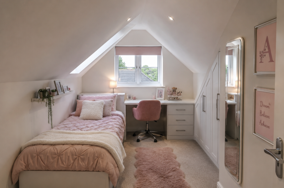 loft conversion for a young girls bedroom