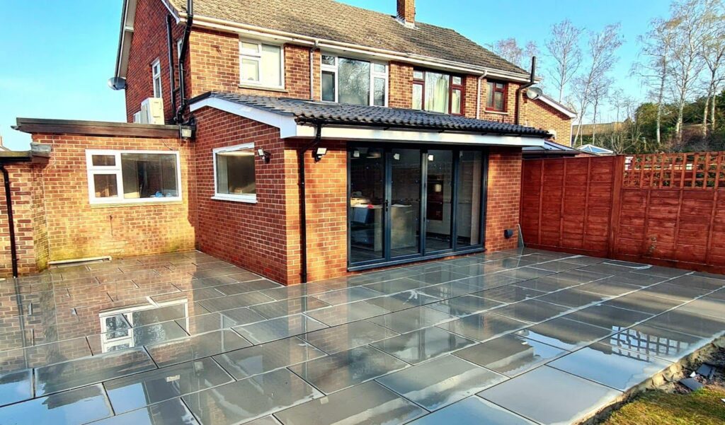 rear lean to extension built otterbourne